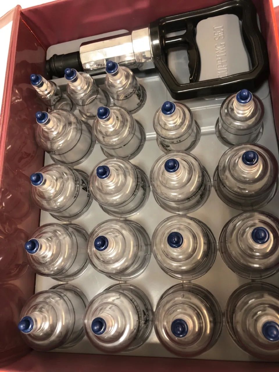 Kit Ventosas com Bomba Ventosa Terapia Massoterapia Massagem  - Foto 3