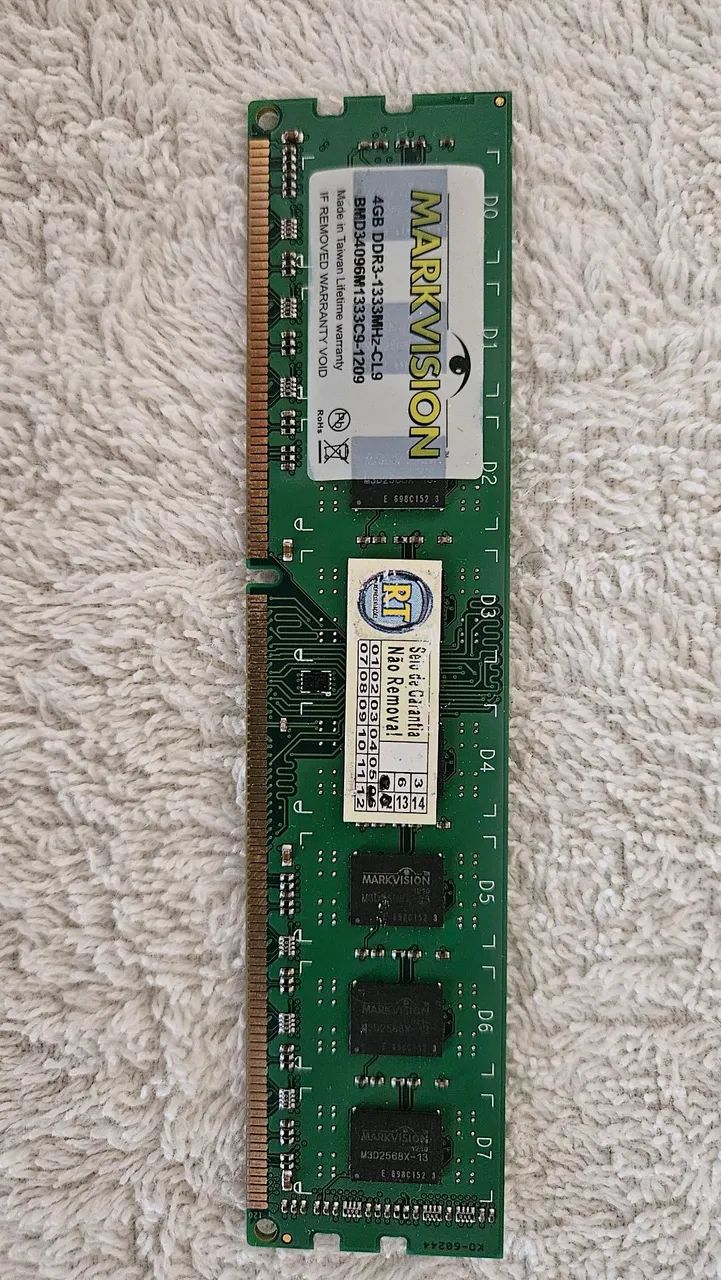 Memória para PC 4 GB DDR3 1333 Markvision 