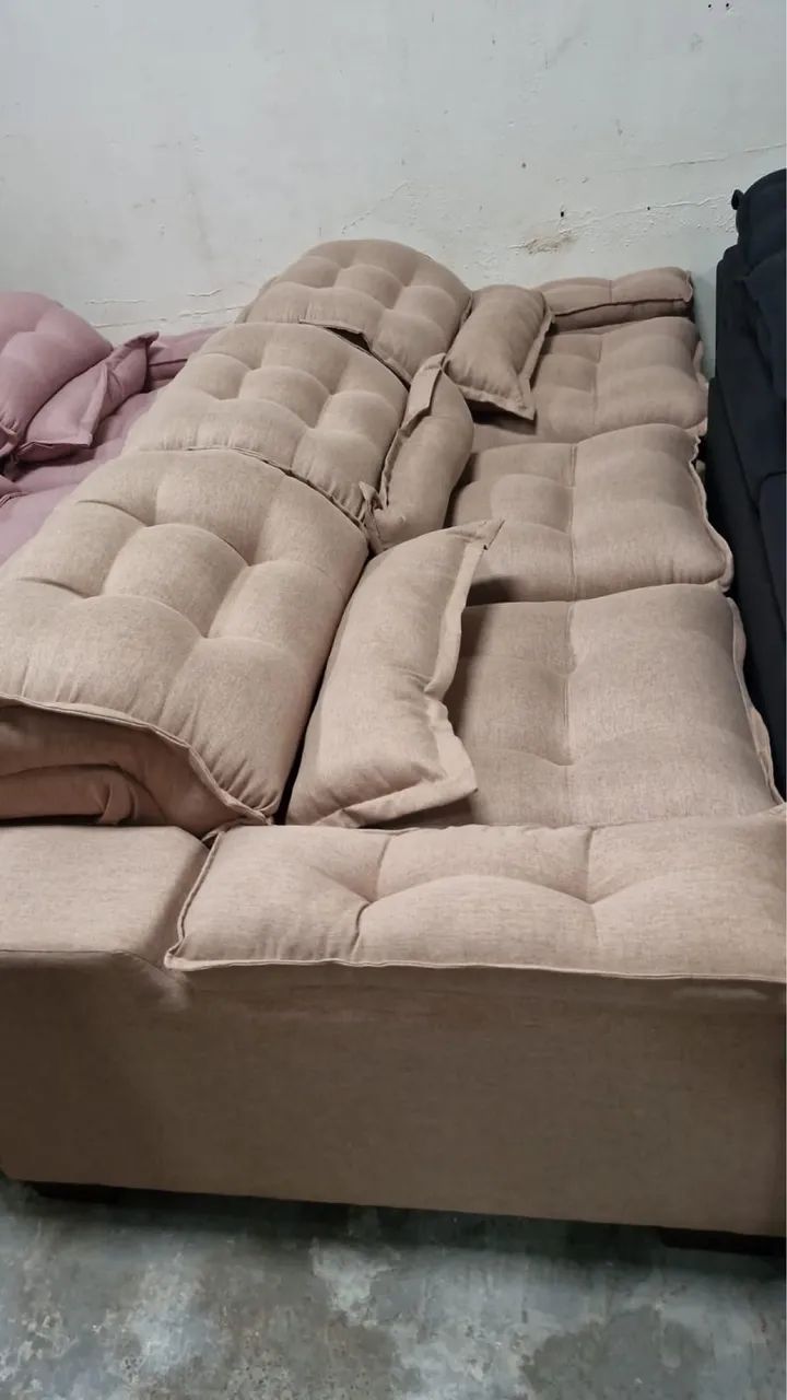 SOFÁ RETRÁTIL RECLINÁVEL DE LUXO+entrega grátis  - Foto 3
