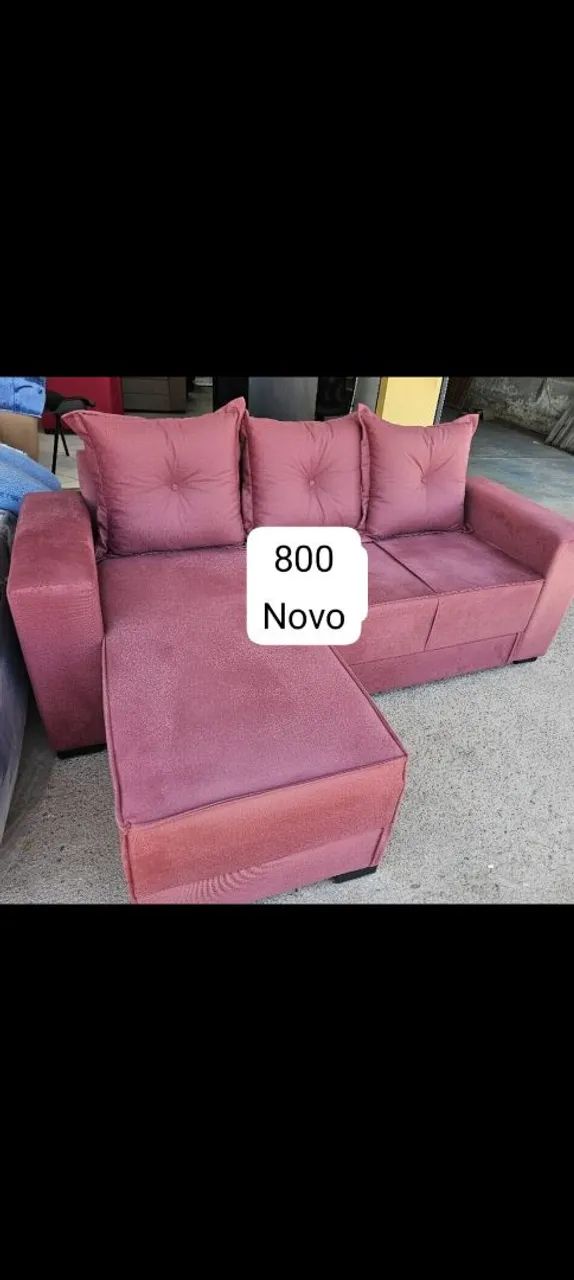 Sofa com chaise novo 
