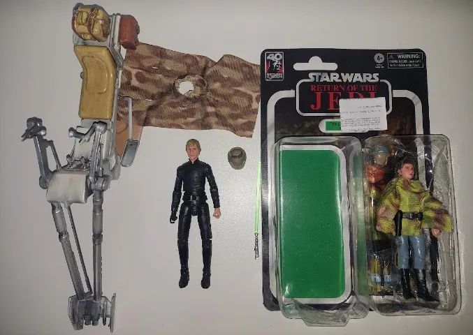 Lote Endor Luke Skywalker + Leia Organa + Speeder bike star wars the black series - Foto 2