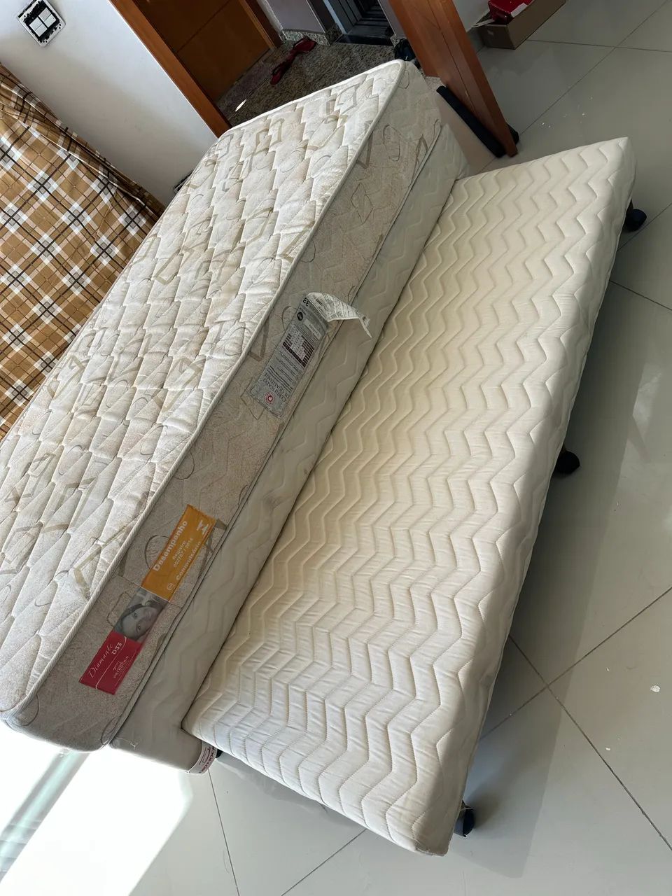 Box com cama auxiliar + colchão ORTHOCRIM - Foto 2