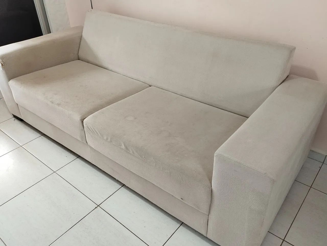 Sofá 3 lugares suede - Foto 2