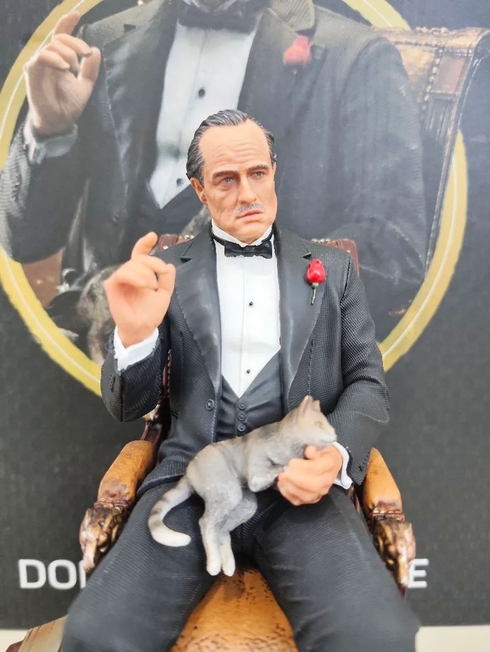 Estátua Don Vito Corleone - O Poderoso Chefão - Iron Studios  - Foto 3
