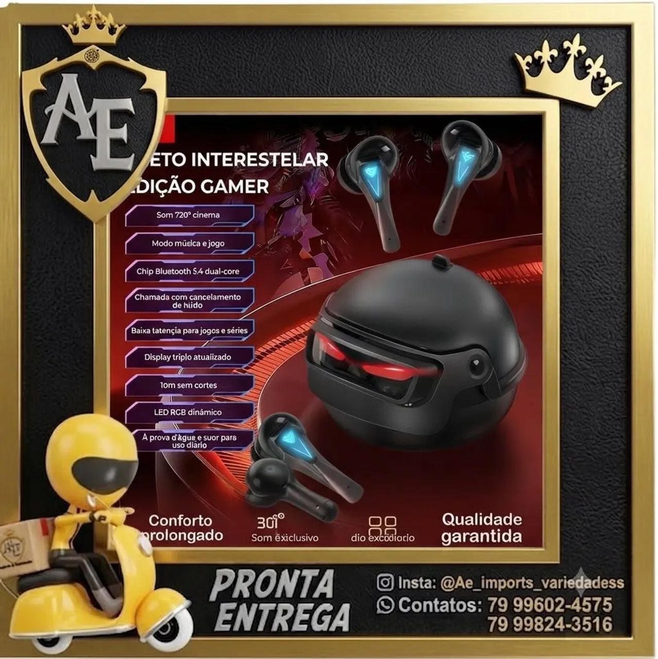 Fone Gamer Bluetooth 