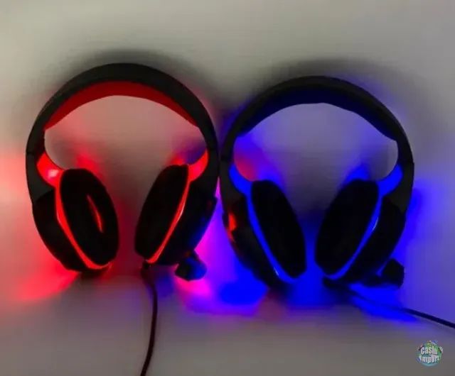 Headset fone gamer X8 Com Led celular Pc - Foto 3