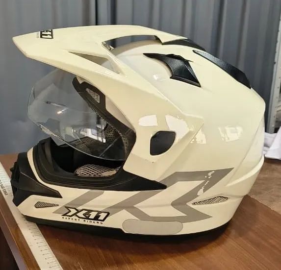Capacete X11 Branco com Viseira - Foto 2