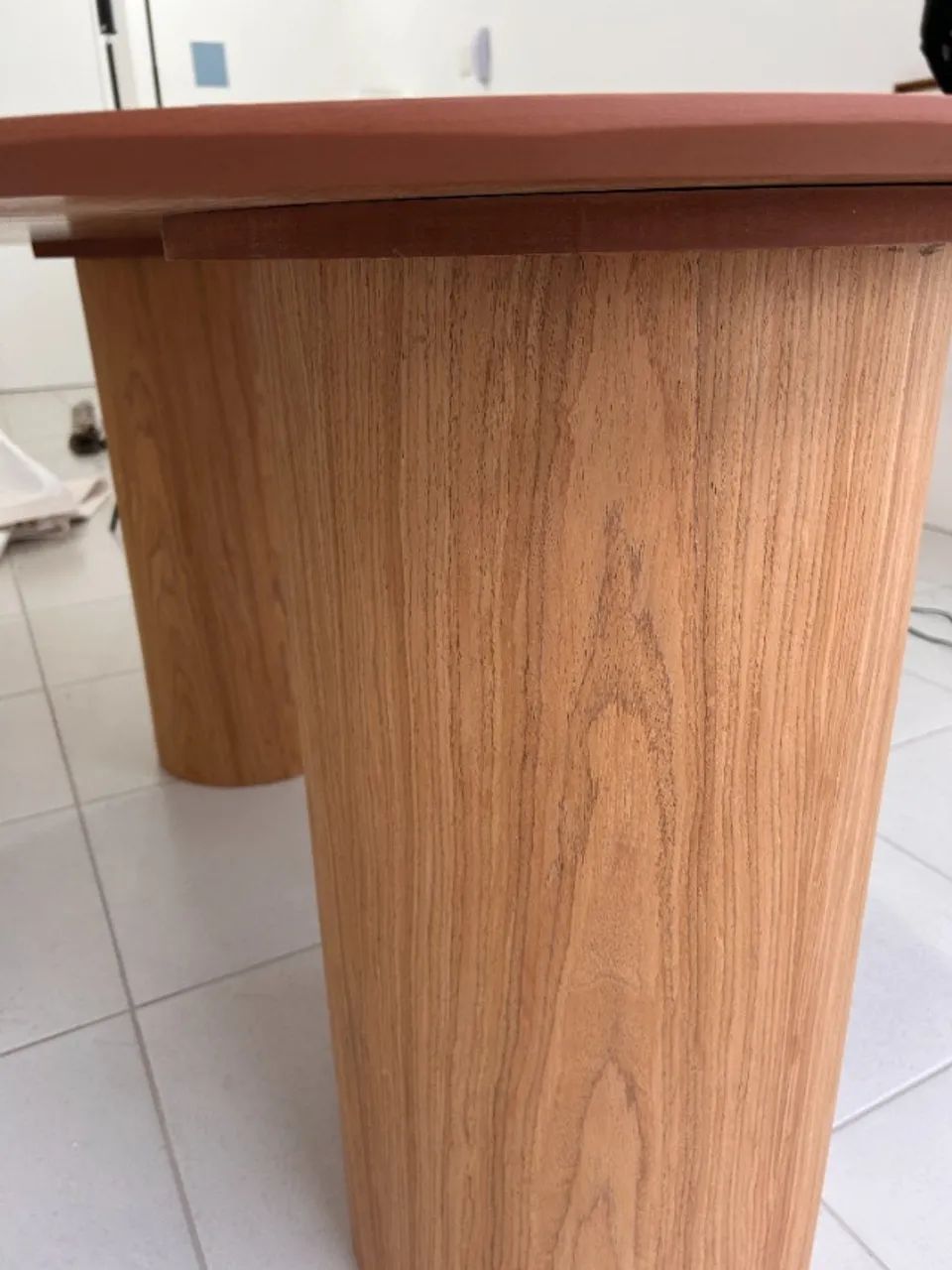 Mesa de Jantar Orgânica 1,60x90cm -  Freijó - Foto 3