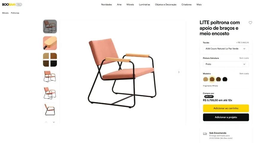 Poltrona LITE rosa - Foto 2
