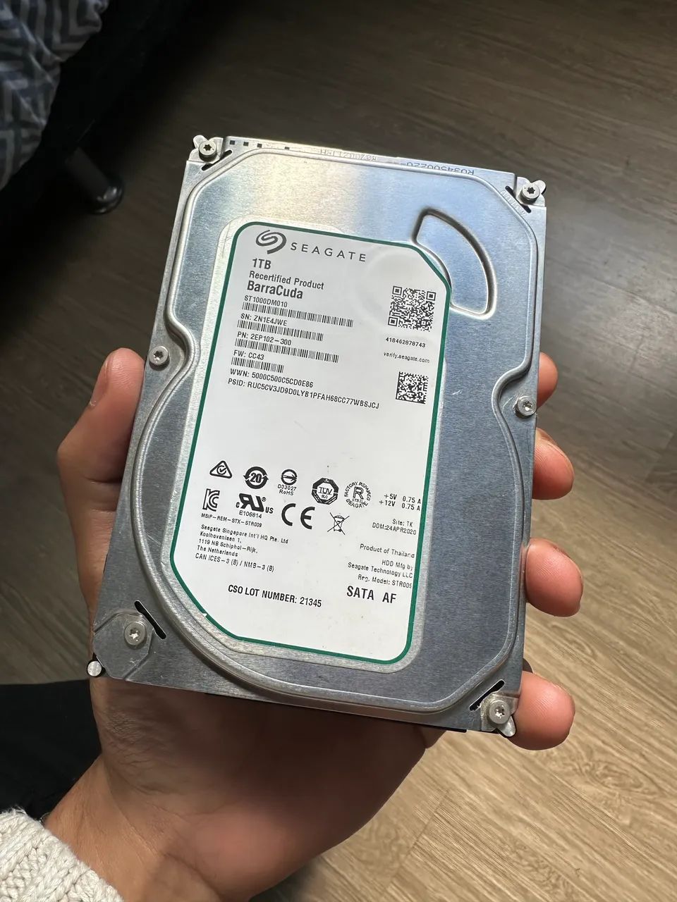 Hd Sata 1TB Seagate Barracuda