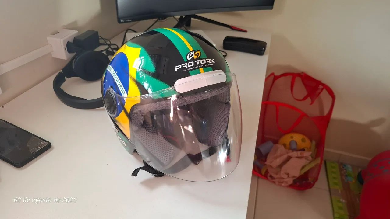 Vendo Capacete Pro Tork aberto - Foto 4