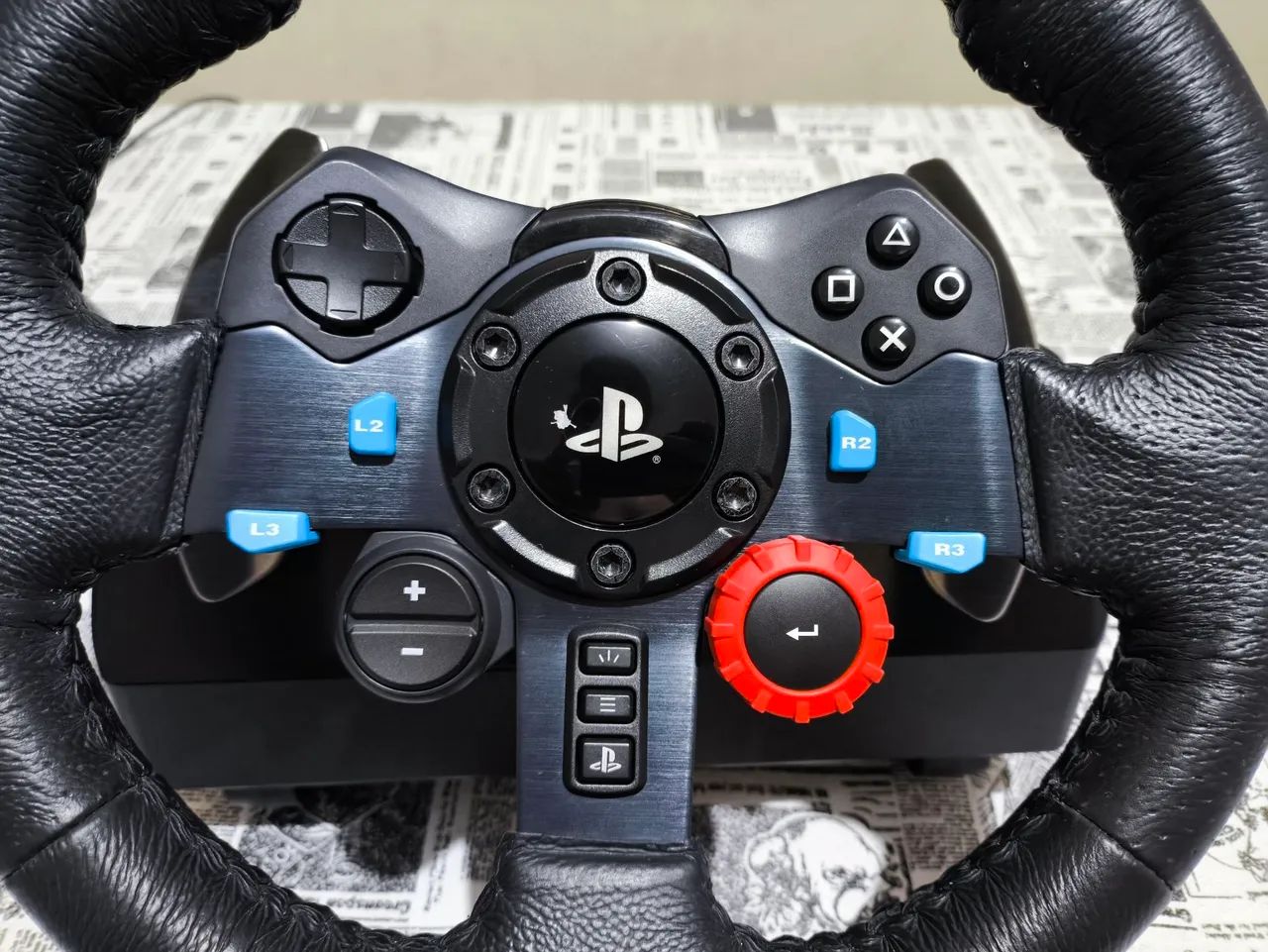 Volante Logitech G29 Driving Force (PS5 / PS4 / PC) - ótimo estado.  - Foto 5