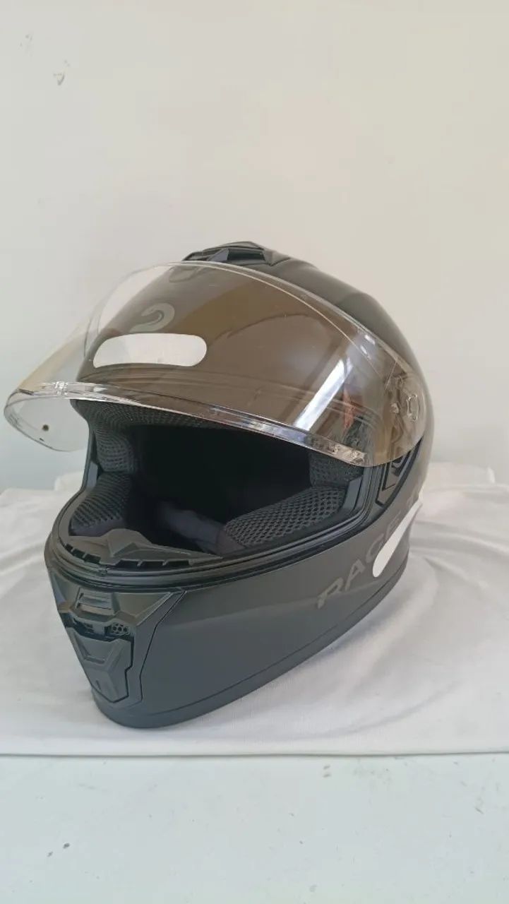 Capacete Raça Tech Black N58  - Foto 3