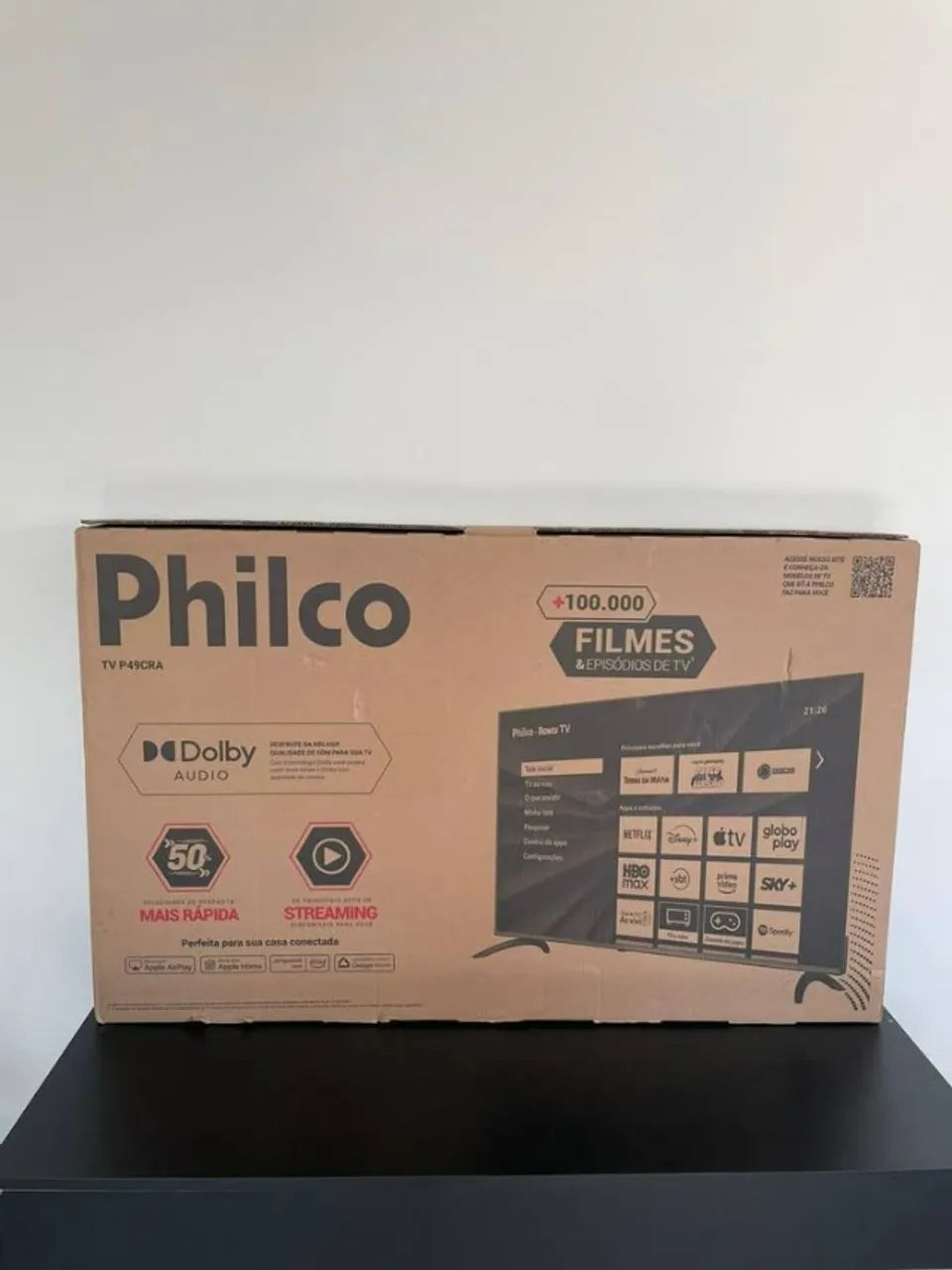 Smart TV Philco 49 Polegadas UHD 4K Roku Bivolt Nova Lacrada Faço entrega
