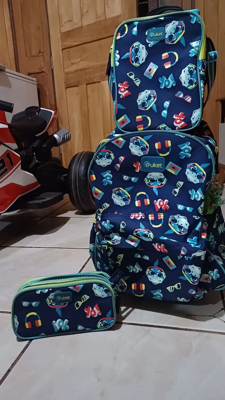 Kit de mochila, lancheira e estojo menino65049941008643121
