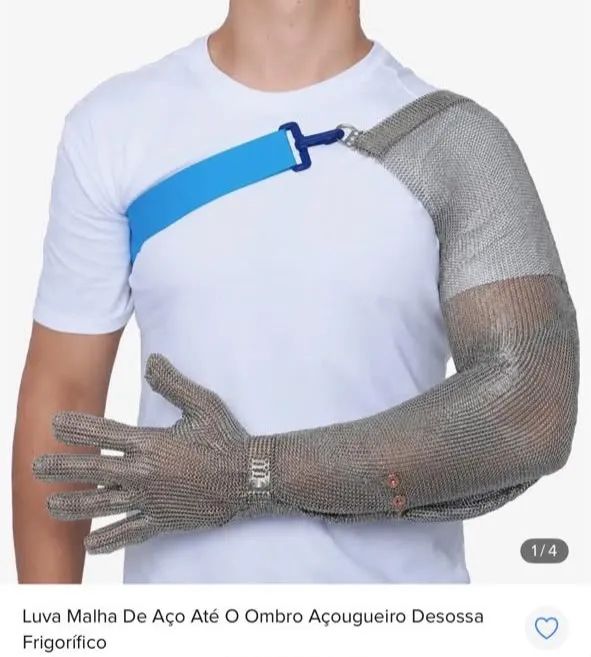 Luva de aço até o ombro 