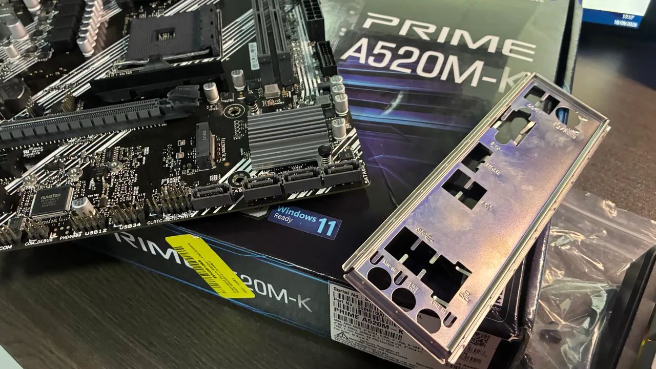 Placa-mãe Asus PRIME A520M-K AM4 90MB1500 - Foto 5