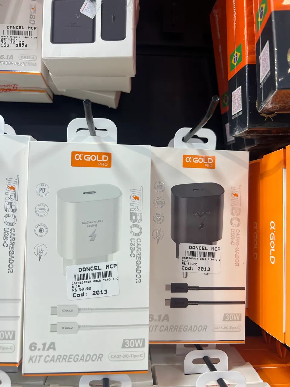 Carregador Turbo Tipo C 30w Para Iphone 15 16 17 Pro Max