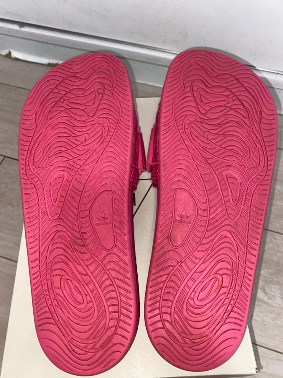 chinelo adidas boost slide pharrell rosa - Foto 3