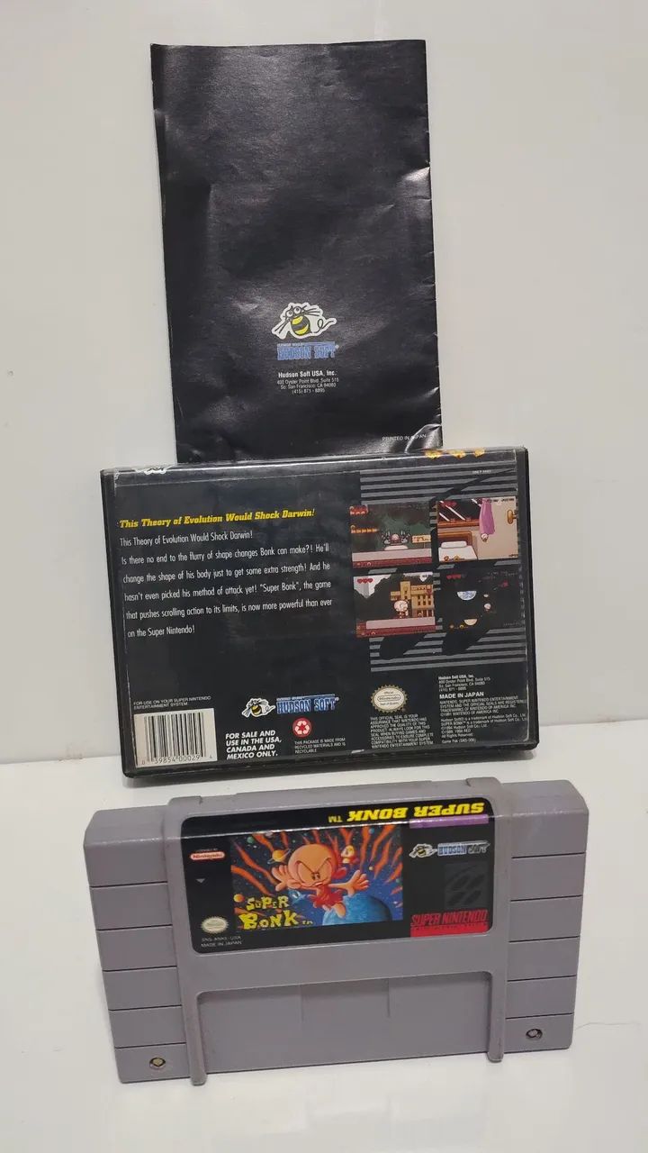SUPER BONK COM MANUAL SNES - Foto 3