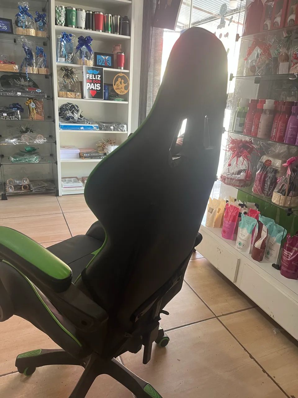 Cadeira Gamer verde - Foto 3