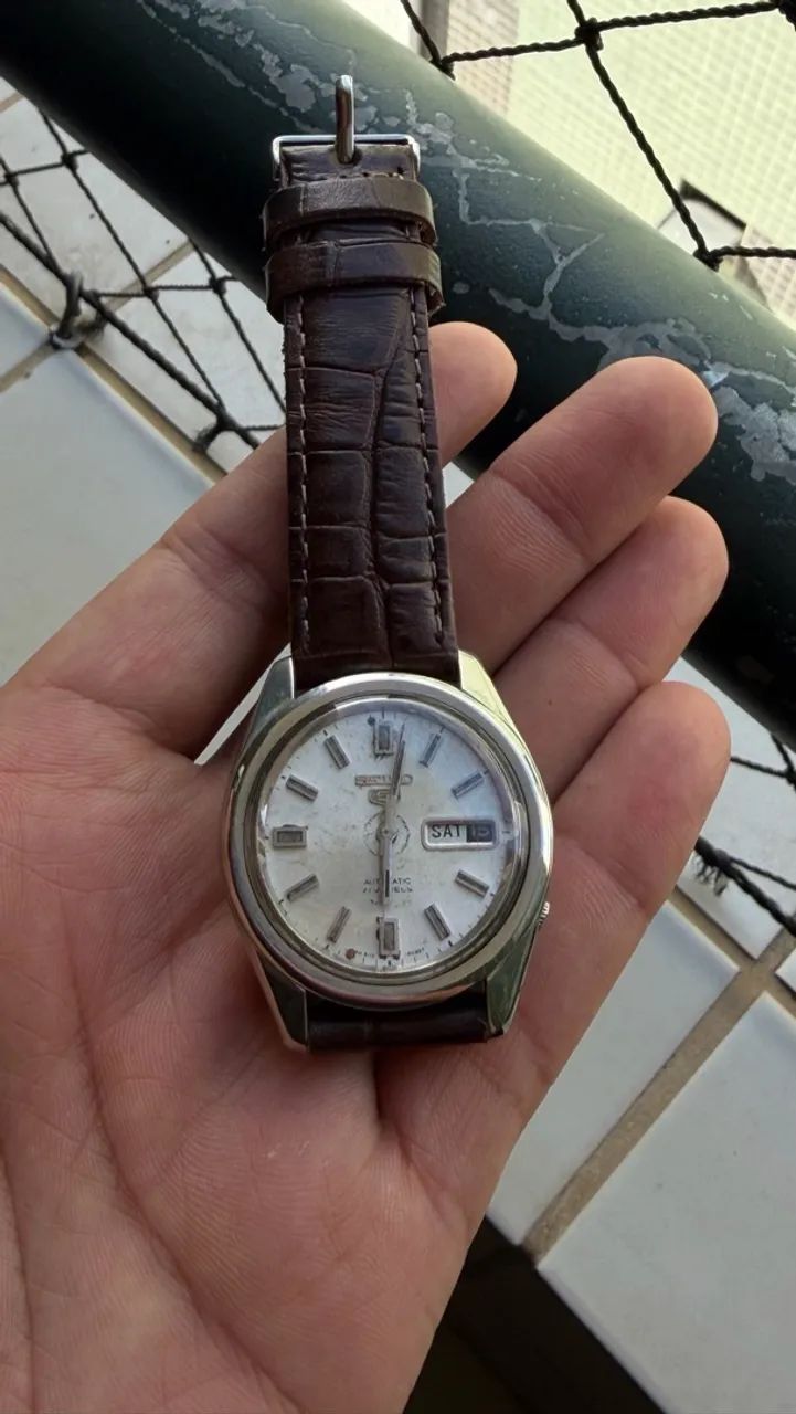 Relógio Seiko 5 6119-8080 automático 
