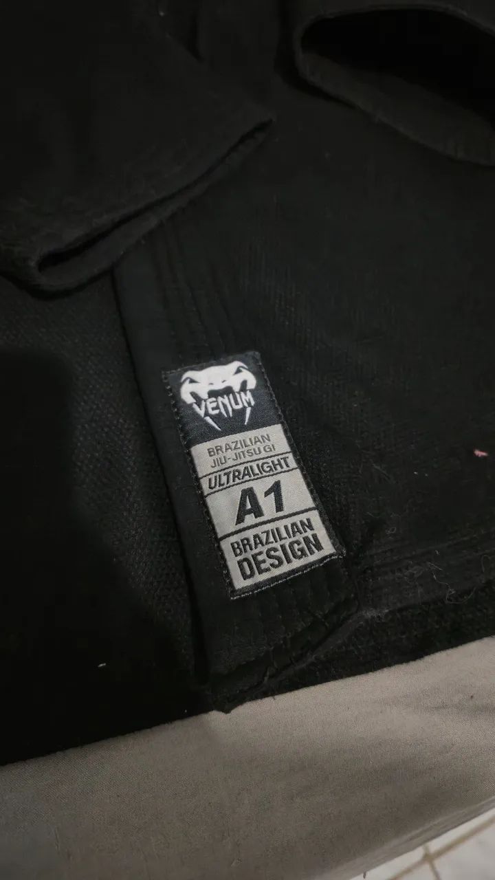 KIMONO PRETO VENUM A1 ULTRALIGHT JIU-JITSU  - Foto 2