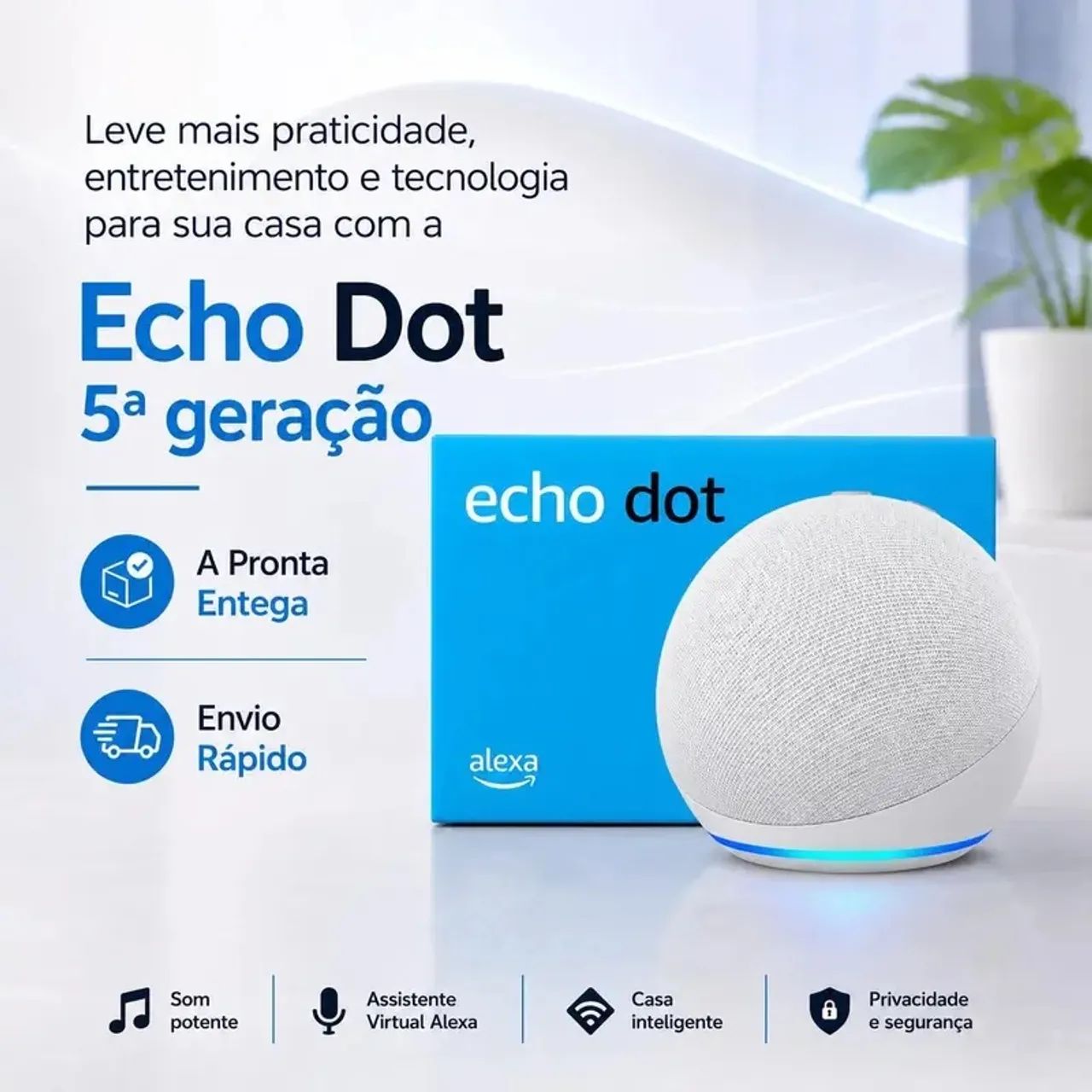 Alexa Echo dot 5ª geração  - Foto 3