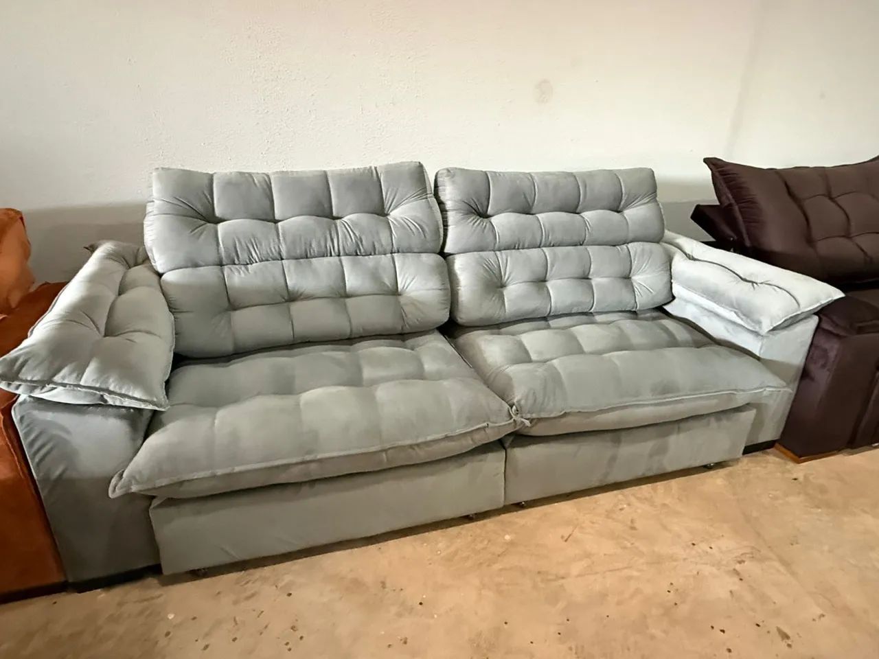 Sofá reclinável retrátil nuvem grande oferta hoje65573789281281121