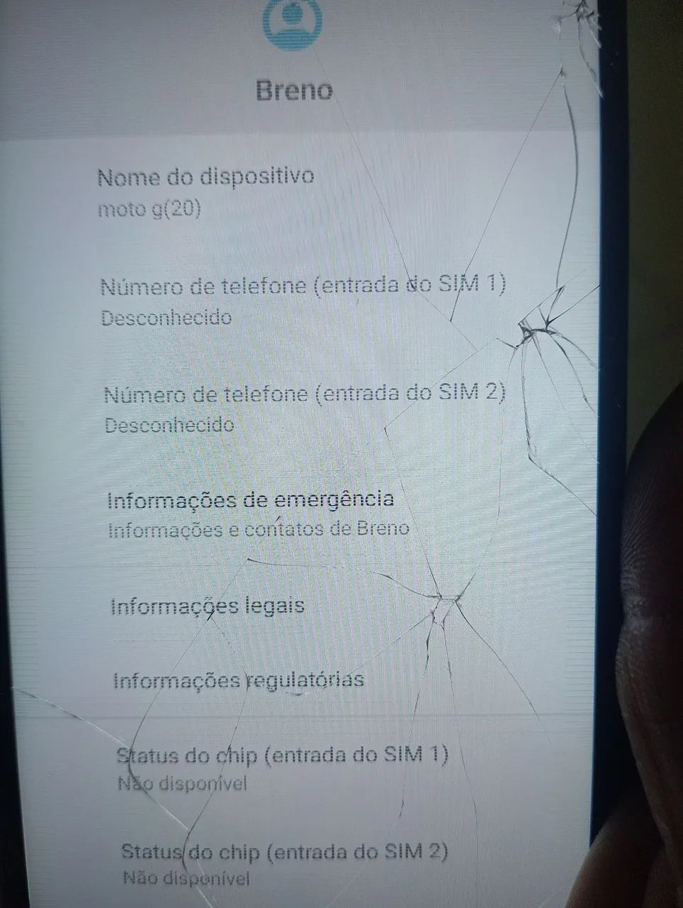 Moto g 20 com a tela quebrada  - Foto 4