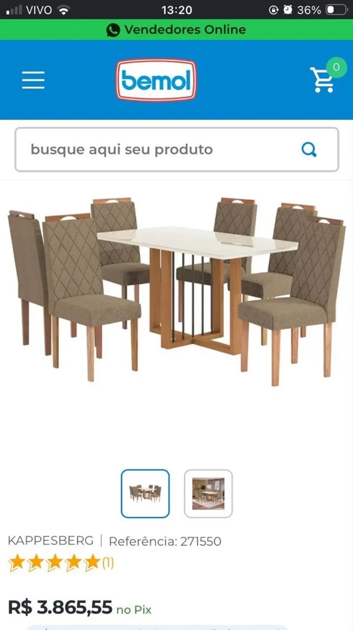 Mesa de jantar 6 lugares  - Foto 5