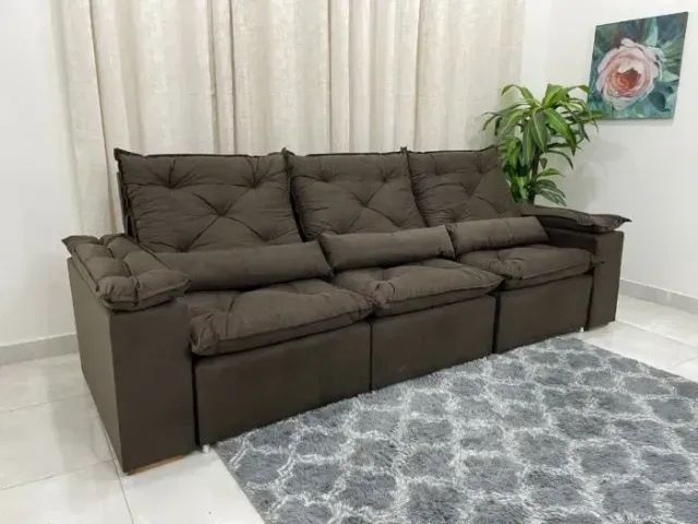 SOFÁ RETRÁTIL RECLINÁVEL TUNÍSIA 2,70M - Foto 4
