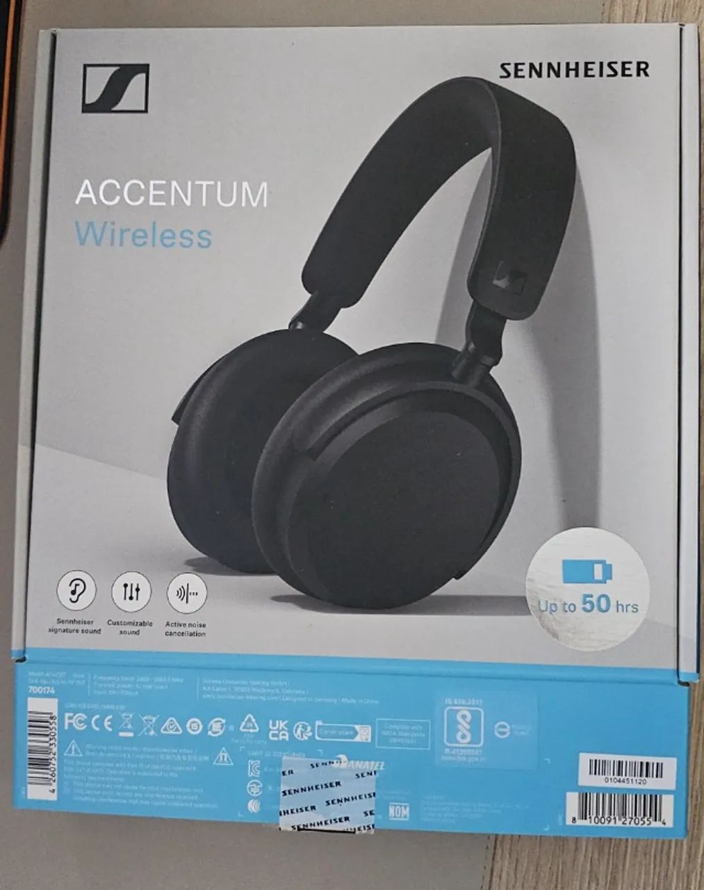 Fone de ouvido Bluetooth - Sennheiser ACCENTUM Wireless