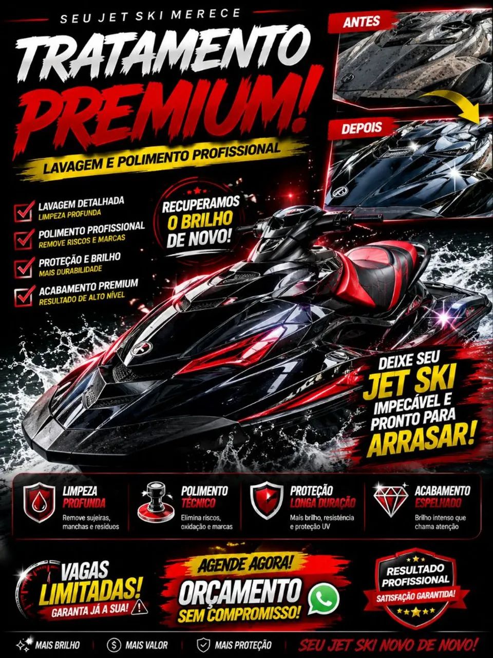 Polimento de Jet Ski