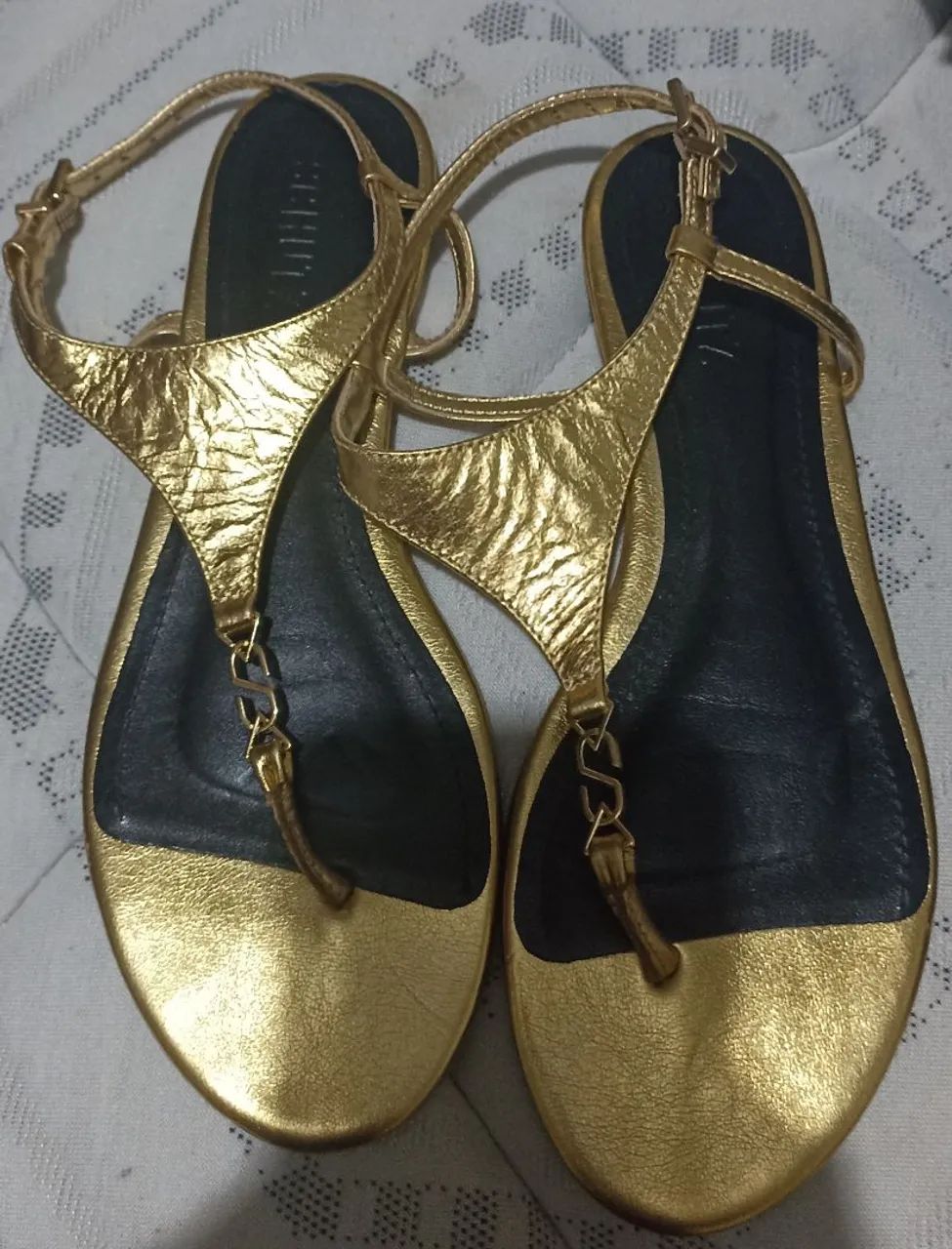 rasteirinha dourada Tam 35 Schutz  - Foto 4