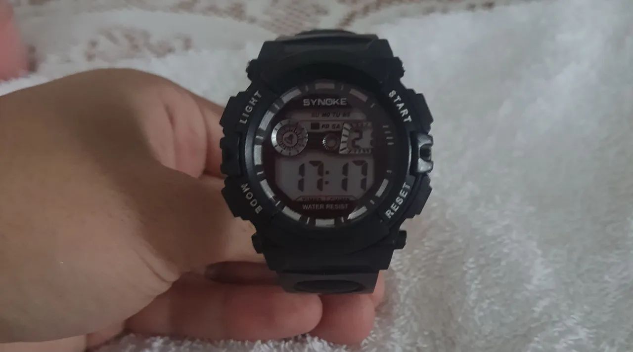 Relógio Digital à Prova d Água - Completo com LED e Cronômetro - Foto 2