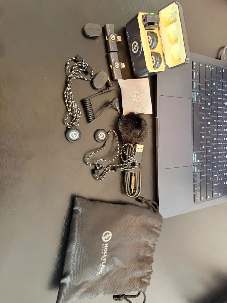 Microfone Hollyland Lark M2 Combo - Estado de Novo - USB-C, Lightning e Câmera - Foto 2