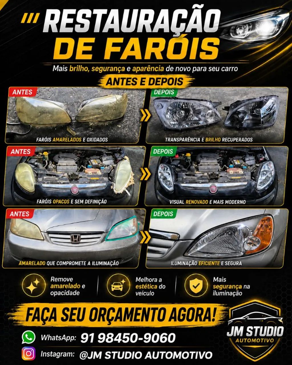 Restauração de faróis 