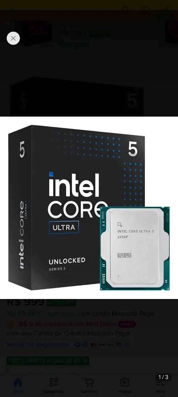 Intel core ultra 5 245kf