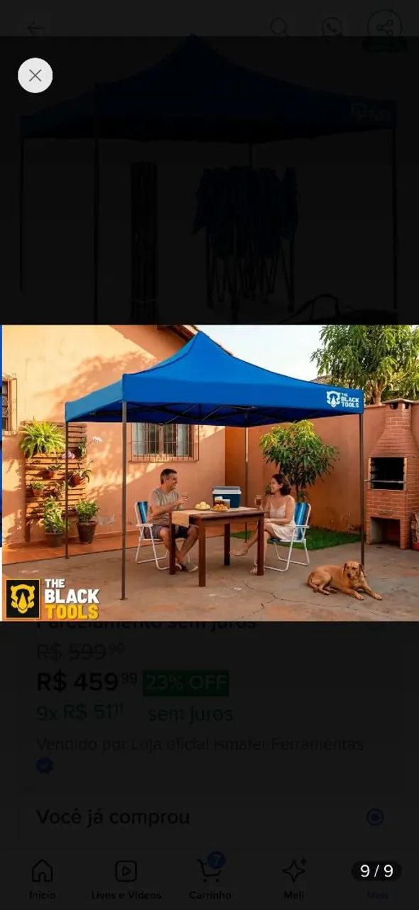Tenda sanfonada nova nunca usada - Foto 2