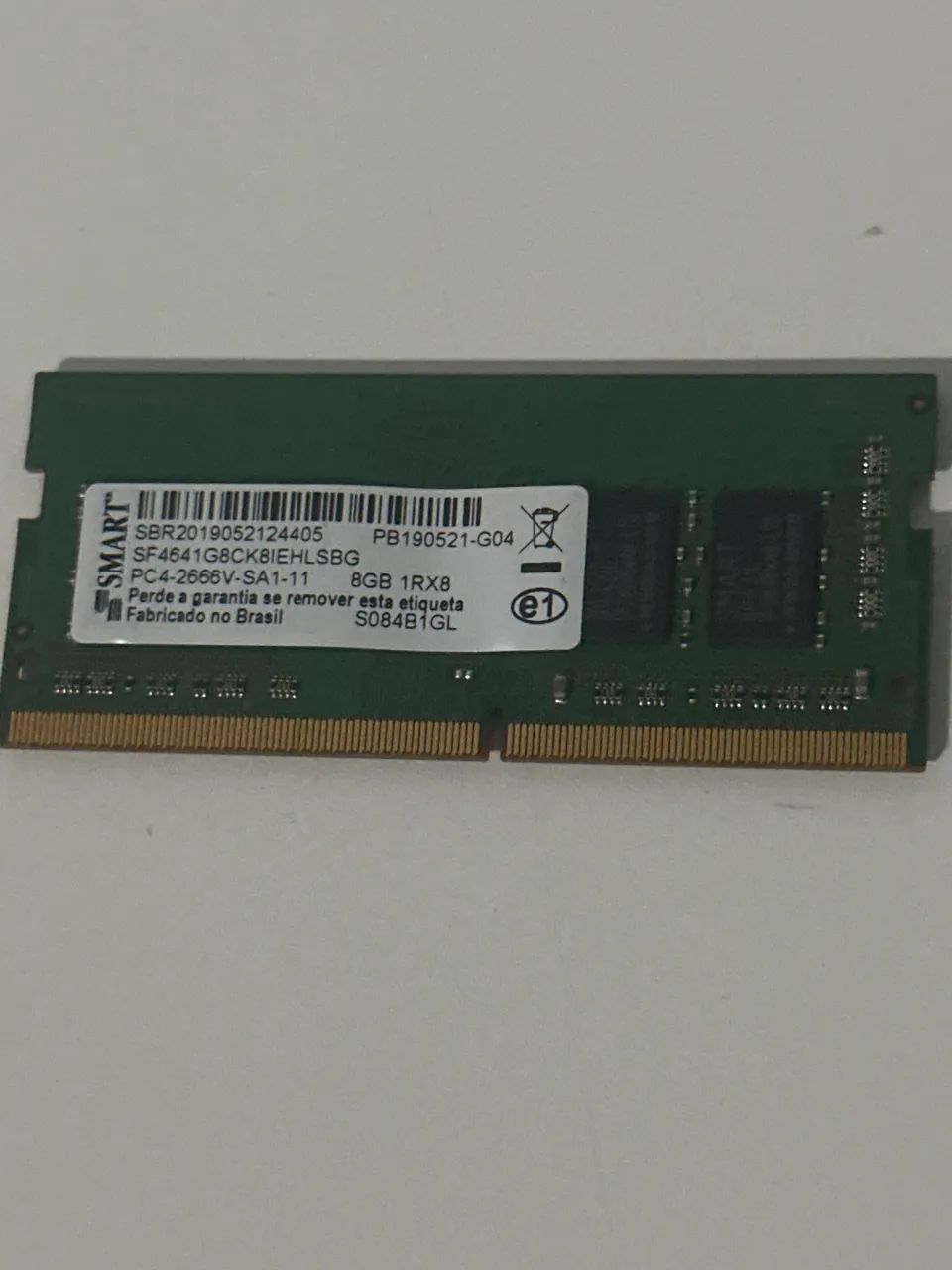 Memória DDR4 NOTE 8gb 2400