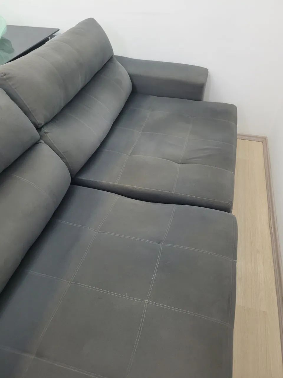 Sofá reclinável e retrátil de 2,40m, bom estado - Foto 3