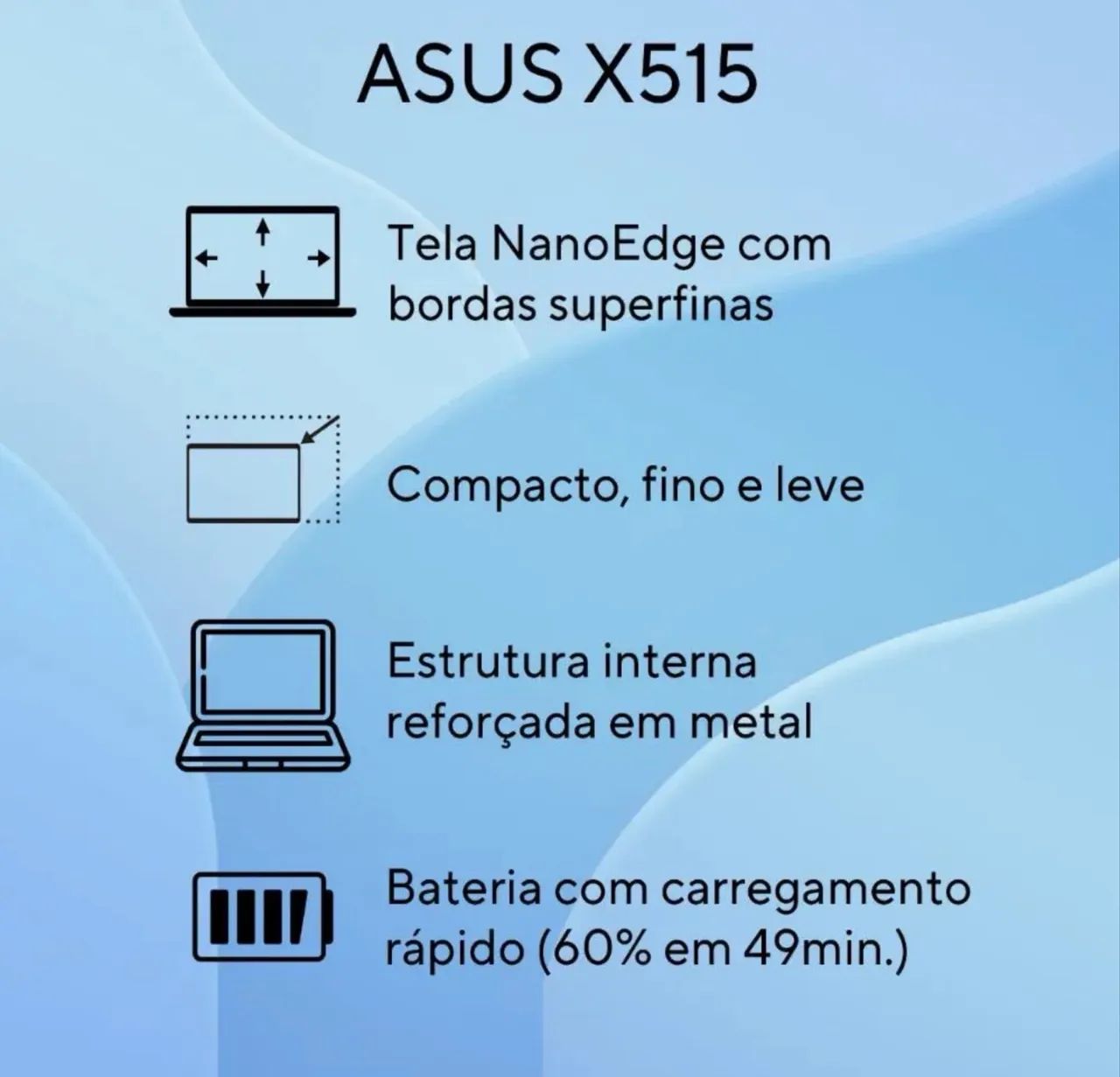 Notebook Asus X515K 15,6 polegadas - Foto 4