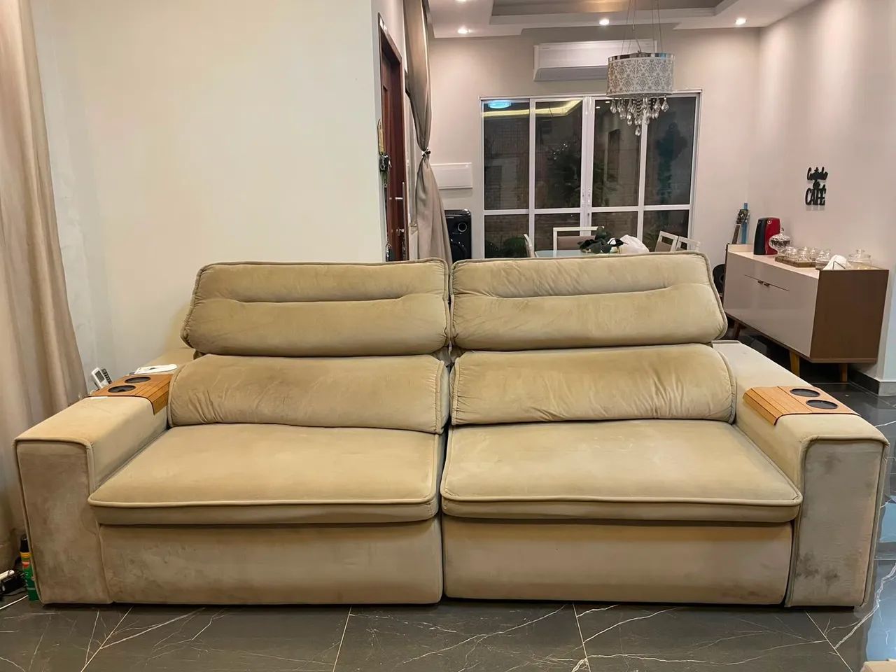 Sofá Retrátil/Reclinável 2,70m - Confortável e Espaçoso