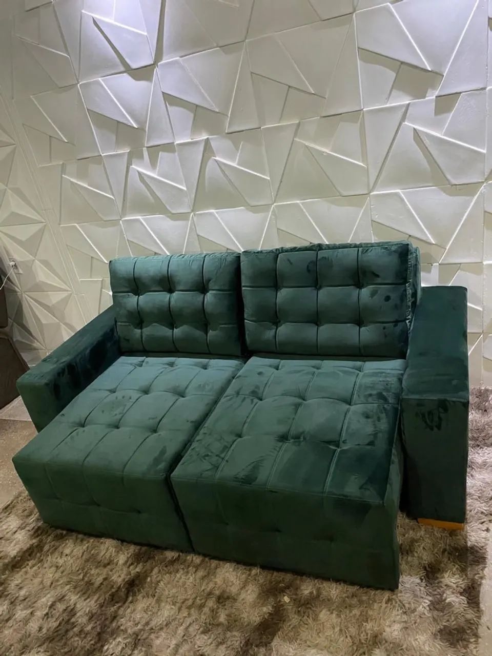 Sofá retrátil 3 lugares novo e embalado disponível  - Foto 4