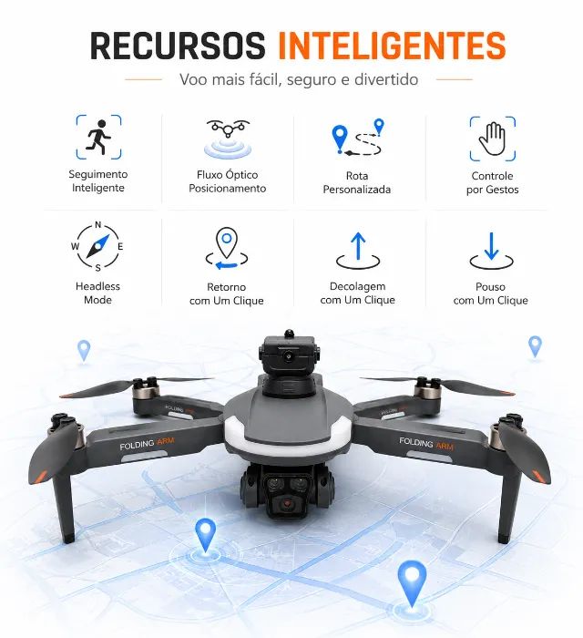 Drone CZ20  Brushless Câmera Dupla 2 Baterias Optical Flow Altitude Hold Headless  - Foto 3