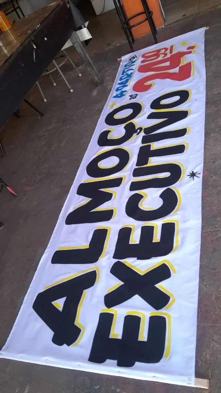FAIXAS TECIDO BRANCO PERSONALIZADO - Foto 5