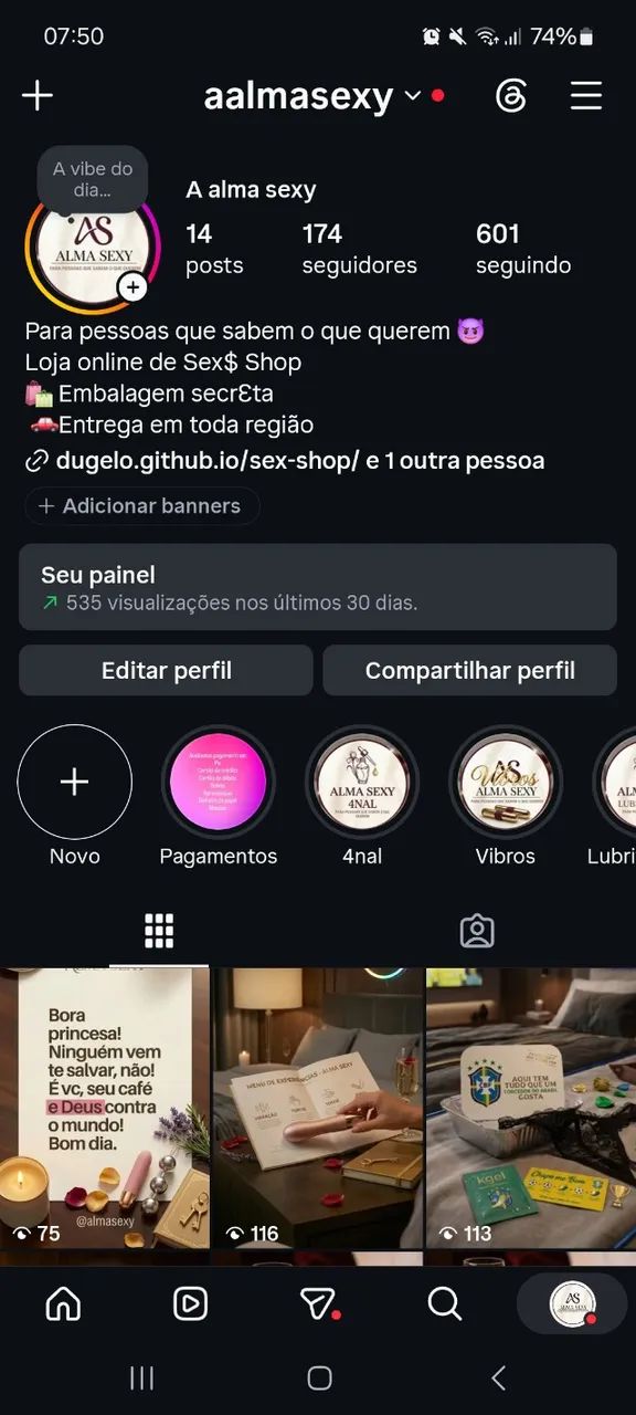 Produtos femininos