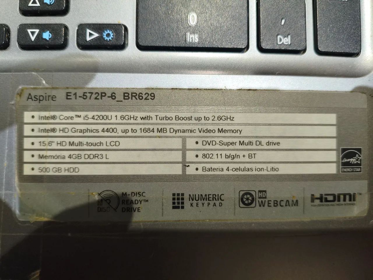 Acer Aspire E1-572P-6_BR629  - Foto 2