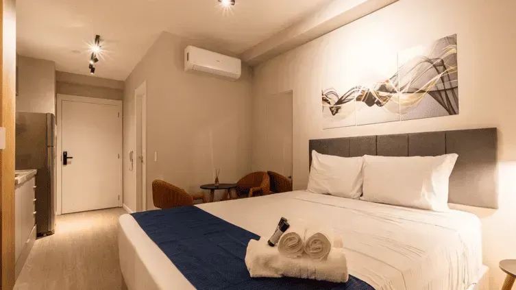 Excelente Studio Novo e Mobiliado no Brooklin para Locação - Foto 2
